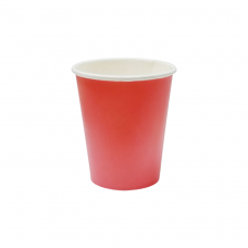 Бумажный стакан однослойный красный 350 мл